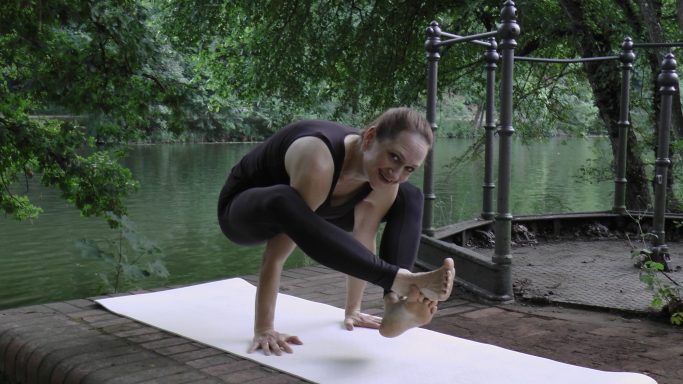 Bhujapidasana - die Armdruckhaltung